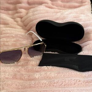 Carrera Gold Sunglasses with Black Case